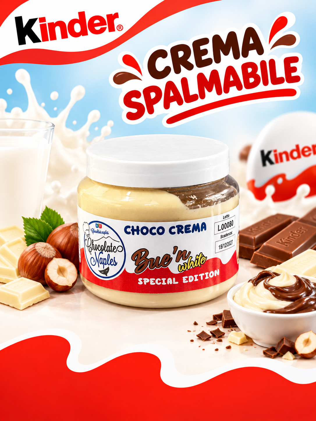 Crema spalmabile bue'n white