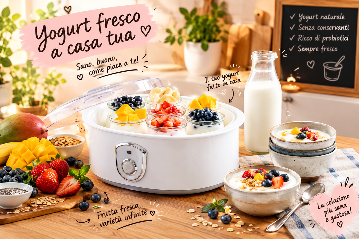 Yogurtiera con contenitore da 1,5 l