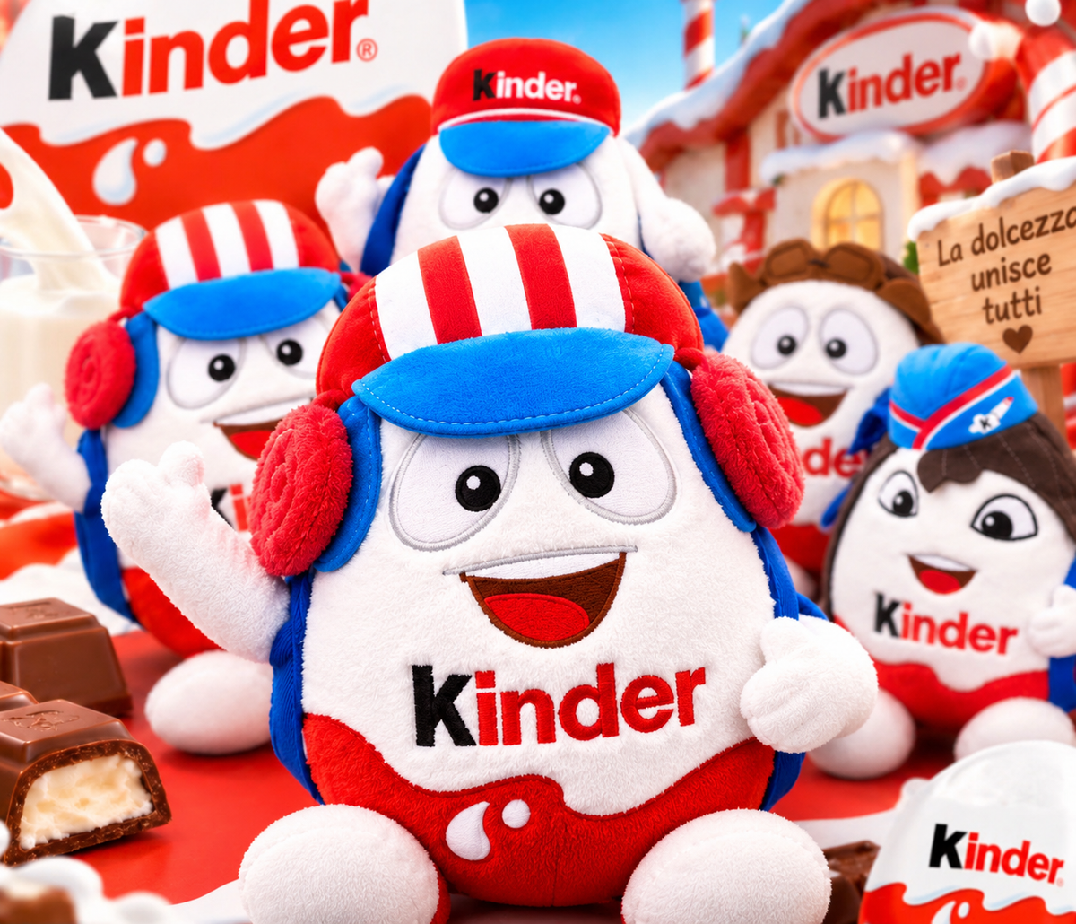 Kinder peluche Aviatore blu