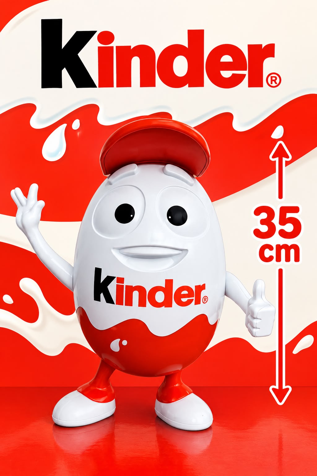 Kinderino espositore – pancia bianca
