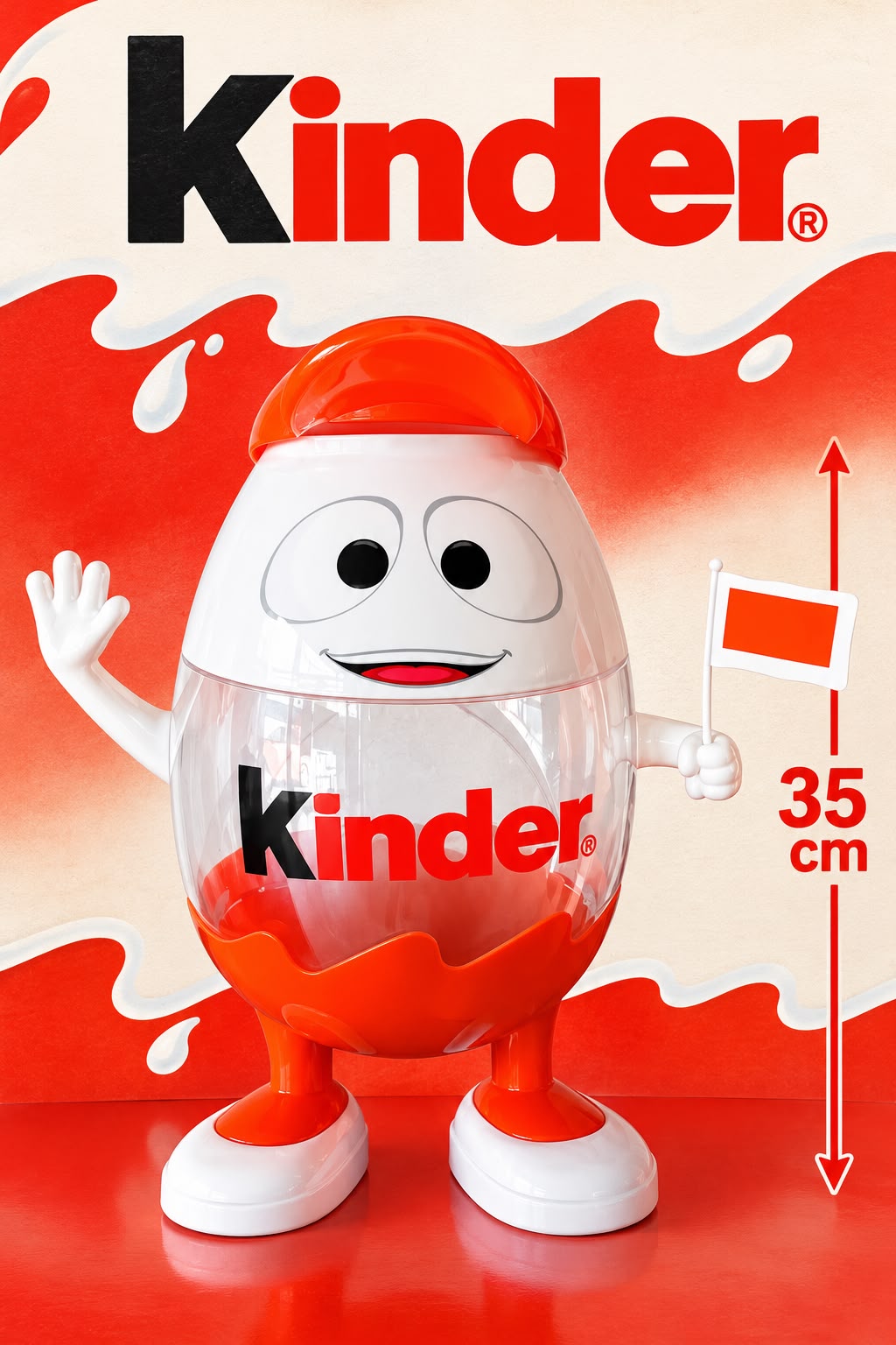 Kinderino espositore – pancia trasparente